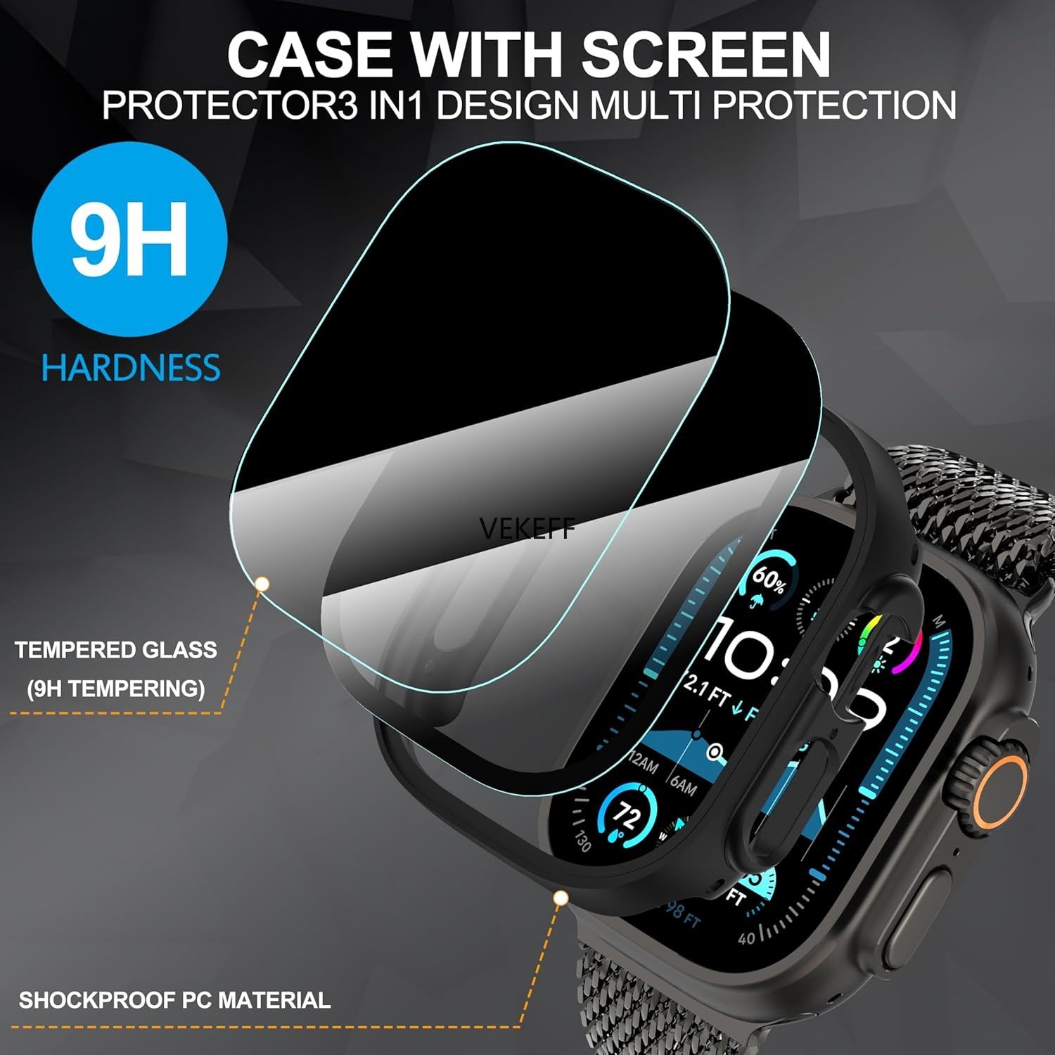 3-pack voor Apple Watch Ultra  - Privacy Screen Protector recensie en prijs