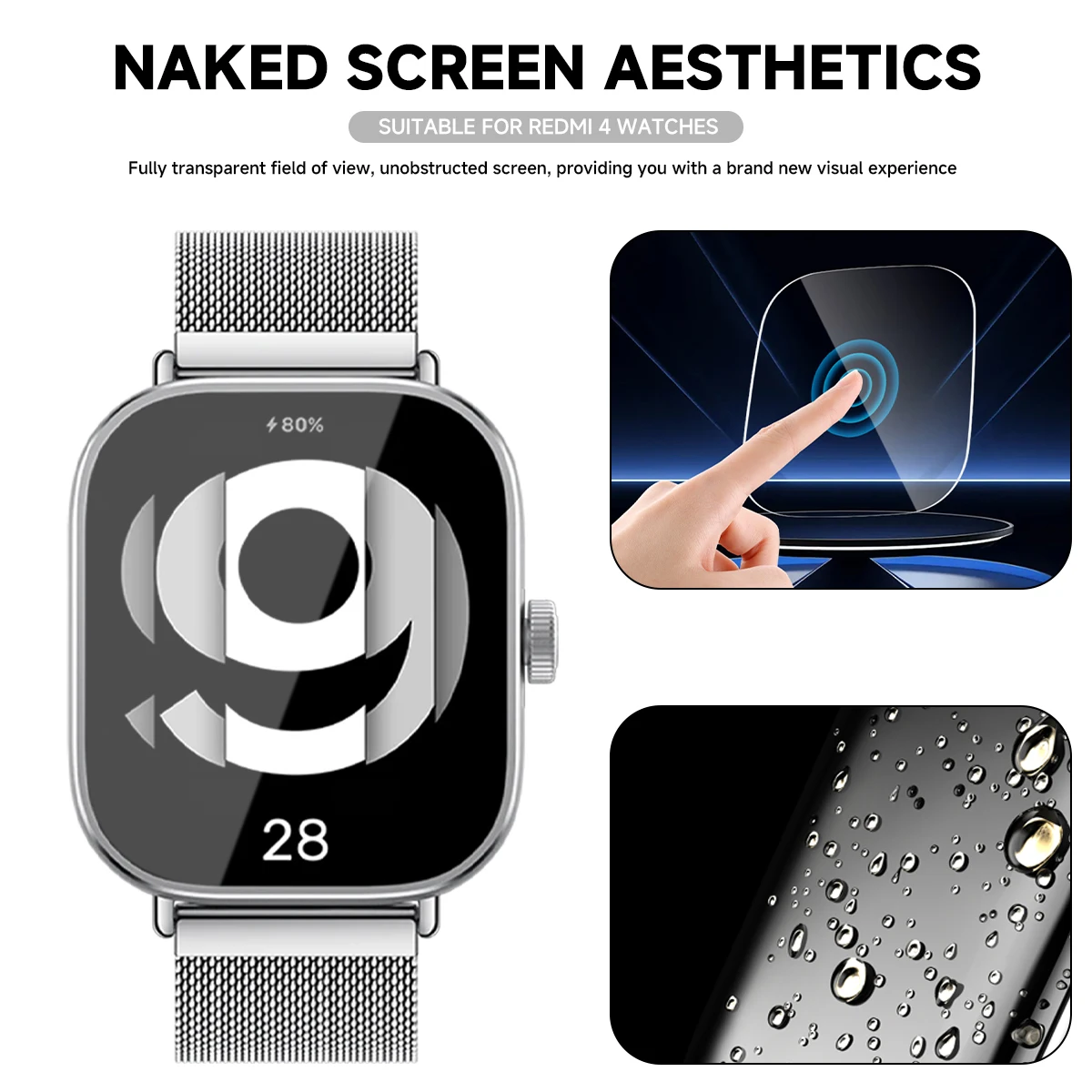 Gehard glas voor Xiaomi Redmi  - Smartwatch Screen Film recensie en prijs